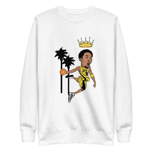 KING OF BALLERS EVERYWHERE - White Premium Sweatshirt