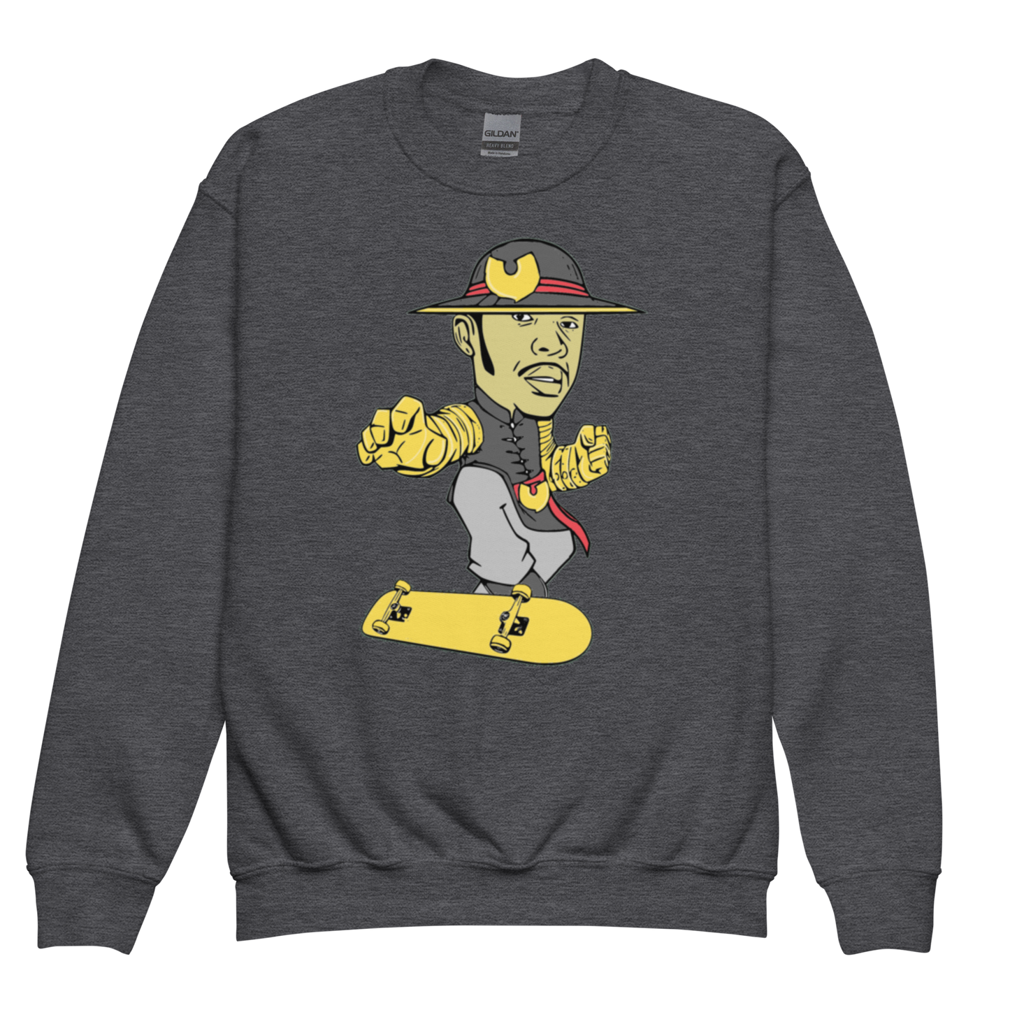 KID WITH THE GOLDEN BOARD - Youth Crewneck Sweatshirt