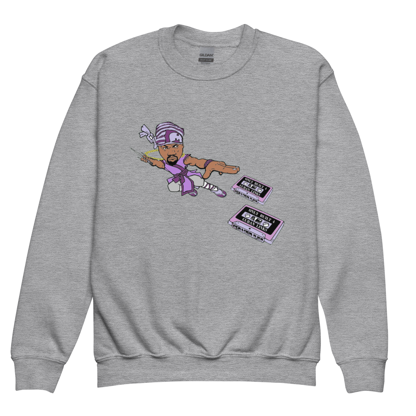 HOUSE OF FLYING PURPLE TAPES - Youth Crewneck Sweatshirt