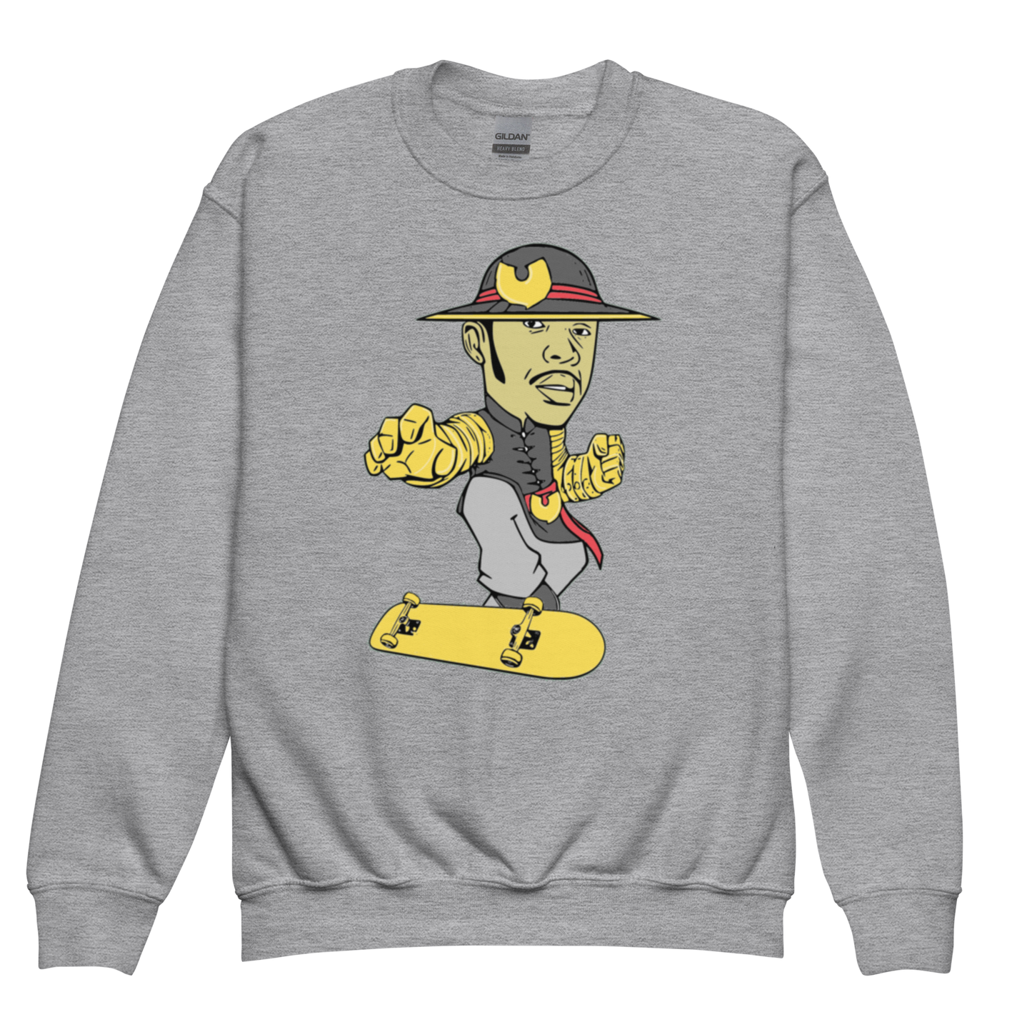 KID WITH THE GOLDEN BOARD - Youth Crewneck Sweatshirt