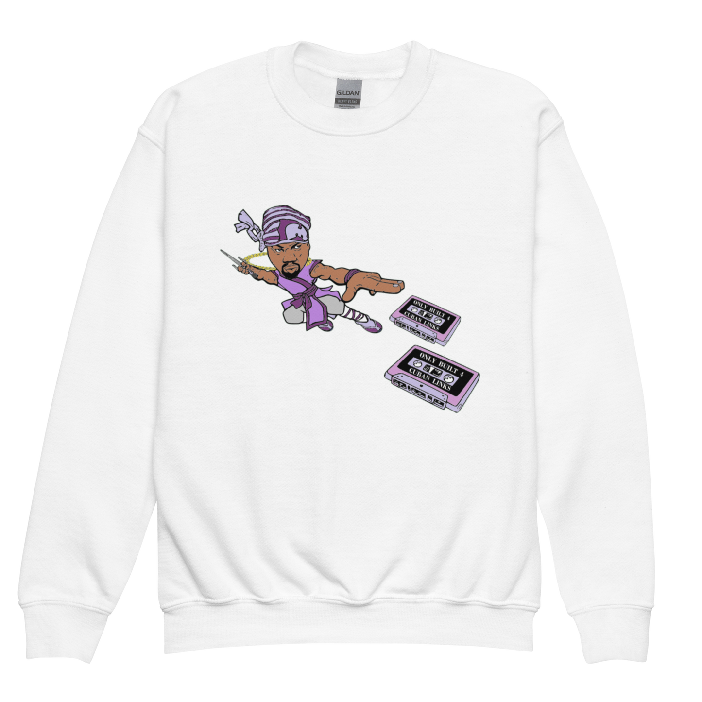 HOUSE OF FLYING PURPLE TAPES - Youth Crewneck Sweatshirt